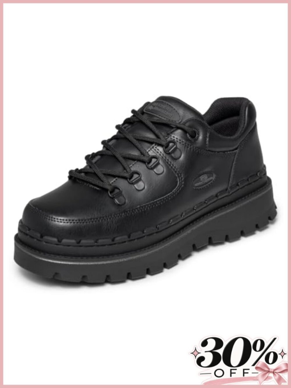Non Slip Work Sneakers Lace-Up Leather